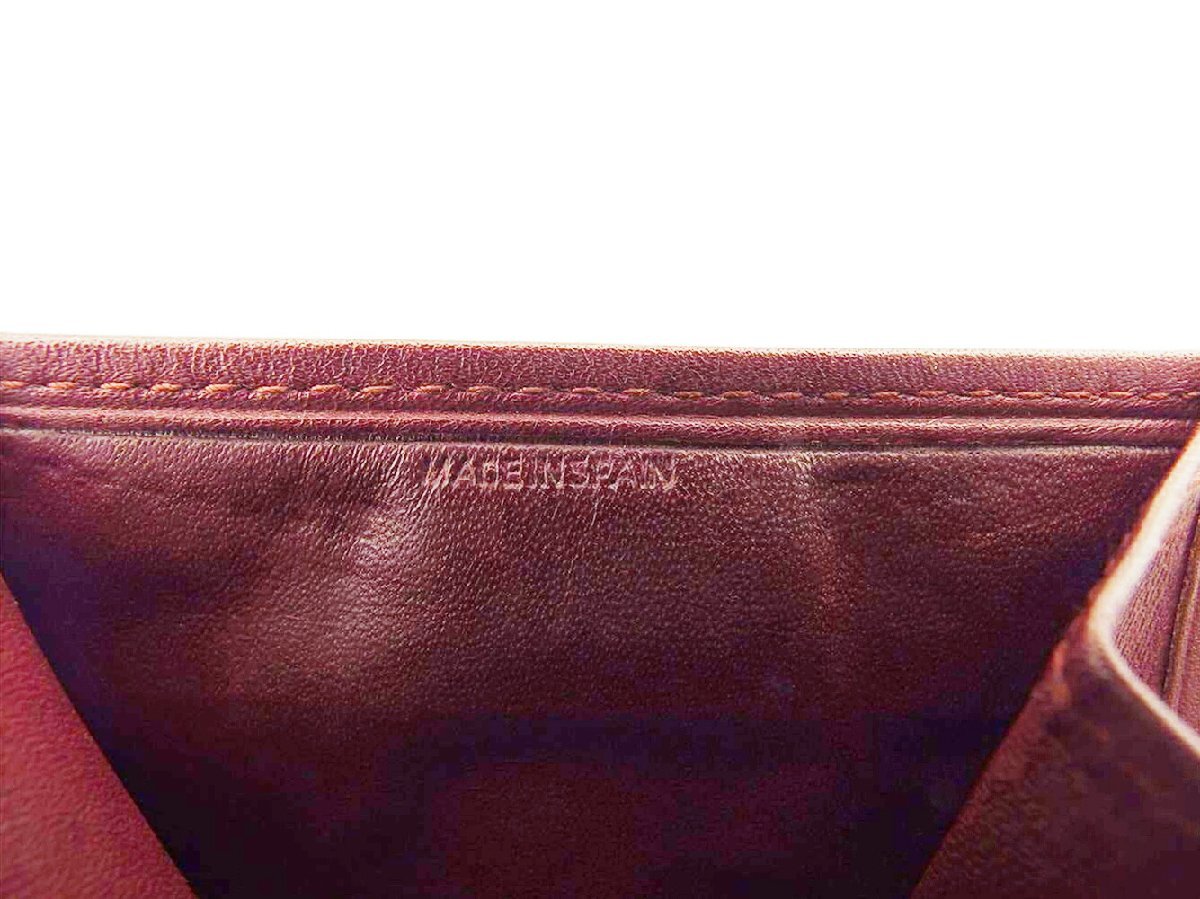 【30%OFFクーポン】カルティエ CARTIER コインケース マストライン ボルドー ゴールド レディース 中古_画像7