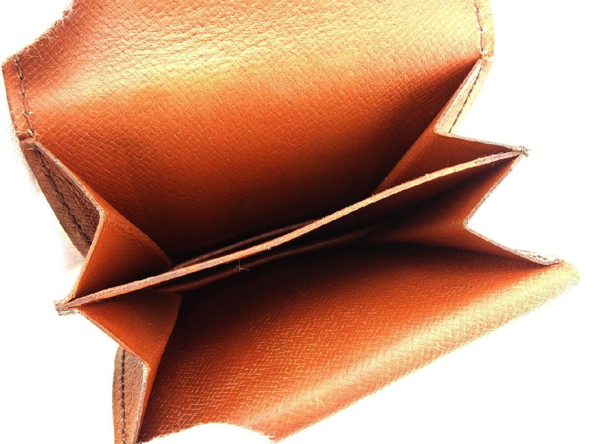【30%OFFクーポン】ルイ・ヴィトン LOUIS VUITTON コインケース モノグラム ポルトモネグセ ブラウン ベージュ レディース 中古_画像6