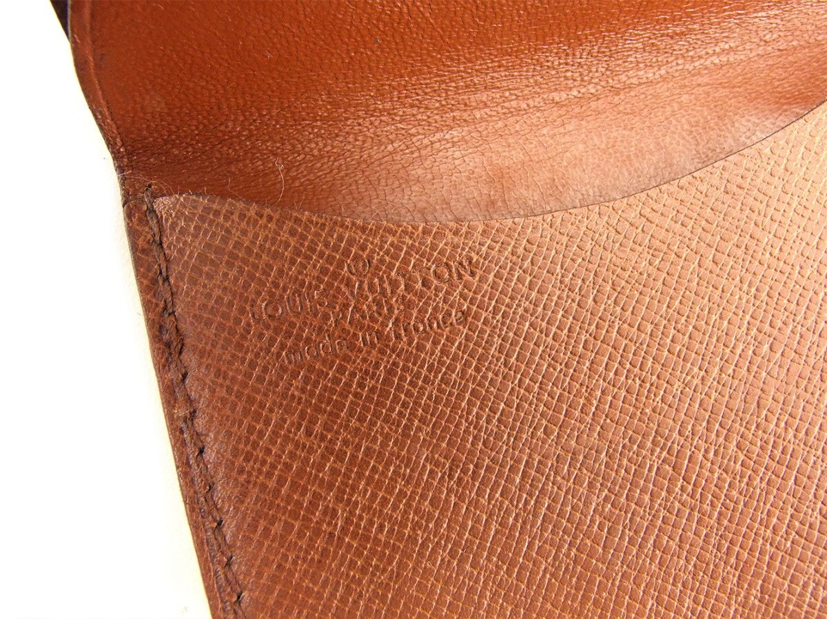 【30%OFFクーポン】ルイ・ヴィトン LOUIS VUITTON コインケース モノグラム ポルトモネグセ ブラウン ベージュ レディース 中古_画像9
