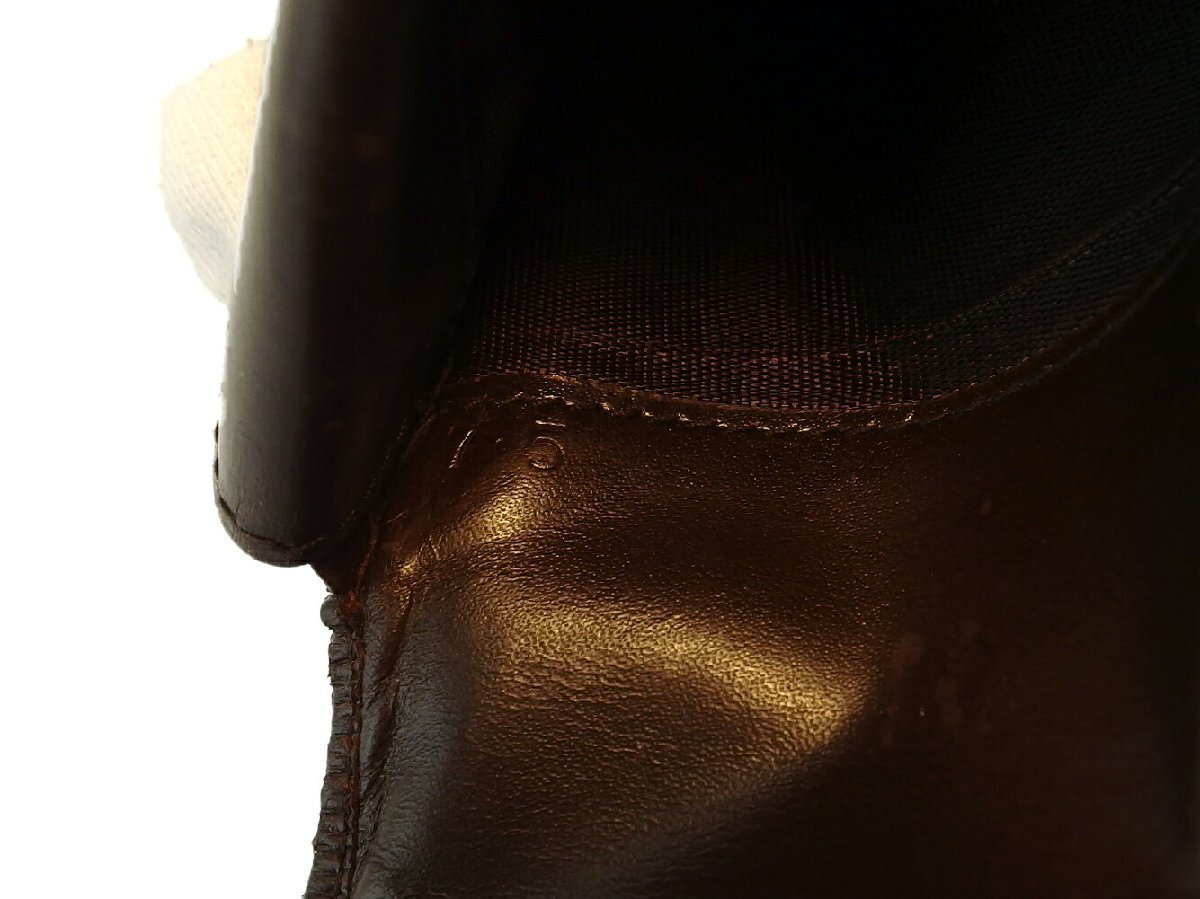 【30%OFFクーポン】プラダ PRADA 三つ折り財布 ロゴ ブラウン レディース 中古_画像10