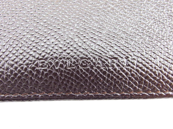 ブルガリ BVLGARI 札入れ クラシコ ロゴ ブラウン レディース 中古_画像8