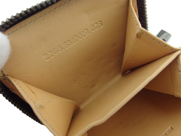 【30%OFFクーポン】フェンディ FENDI コインケース ズッカ ベージュ×ブラウン レディース 中古_画像4