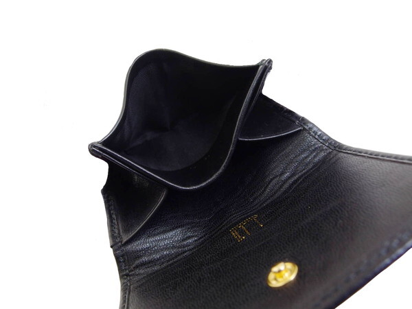 【30%OFFクーポン】ダンヒル Dunhill コインケース ブラック レディース 中古_画像6