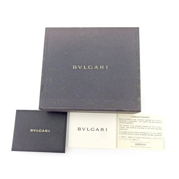 ブルガリ BVLGARI 二つ折り財(cái)布 ロゴマニア ブルガリブルガリ ブラック シルバー レディース 中古