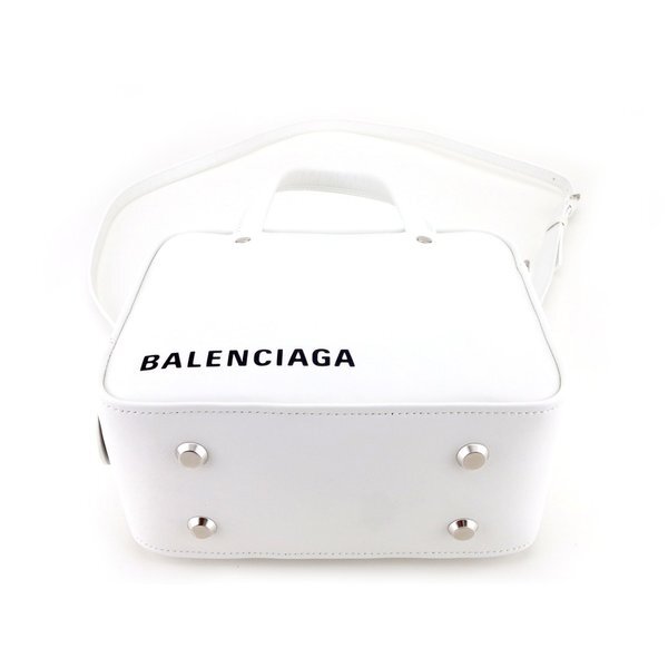 バレンシアガ BALENCIAGA ハンドバッグ XS トライアングルスクエアバッグ ホワイト 白 レディース 中古_画像2