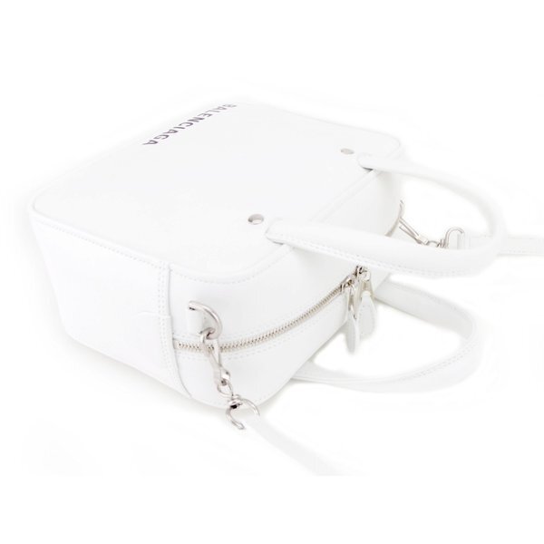 バレンシアガ BALENCIAGA ハンドバッグ XS トライアングルスクエアバッグ ホワイト 白 レディース 中古_画像3