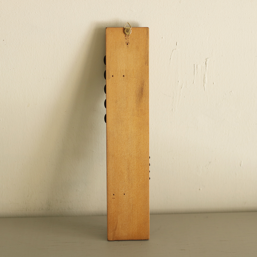 【立体的な数字の温度計】フランス ビンテージ 立体文字 木製 ベース 文具 フランスアンティーク 道具 アトリエ 壁掛け 雑貨_画像9