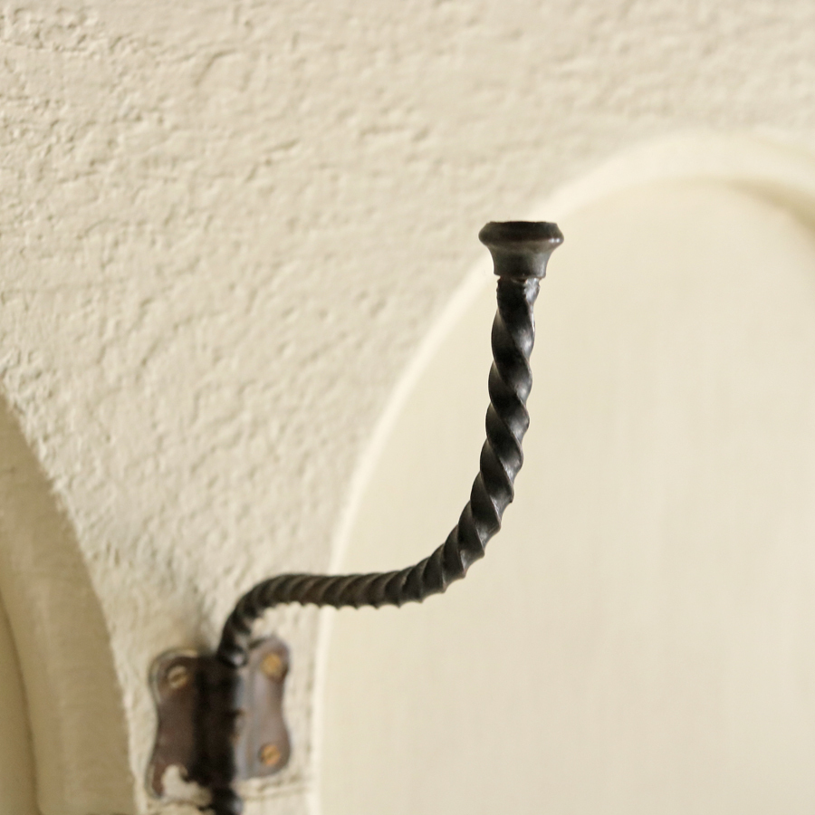 フランス アールヌーボー 1910年代 壁掛け コートフック アイアン フランスアンティーク 鉄製 ハンガー アトリエ アールデコ_画像2