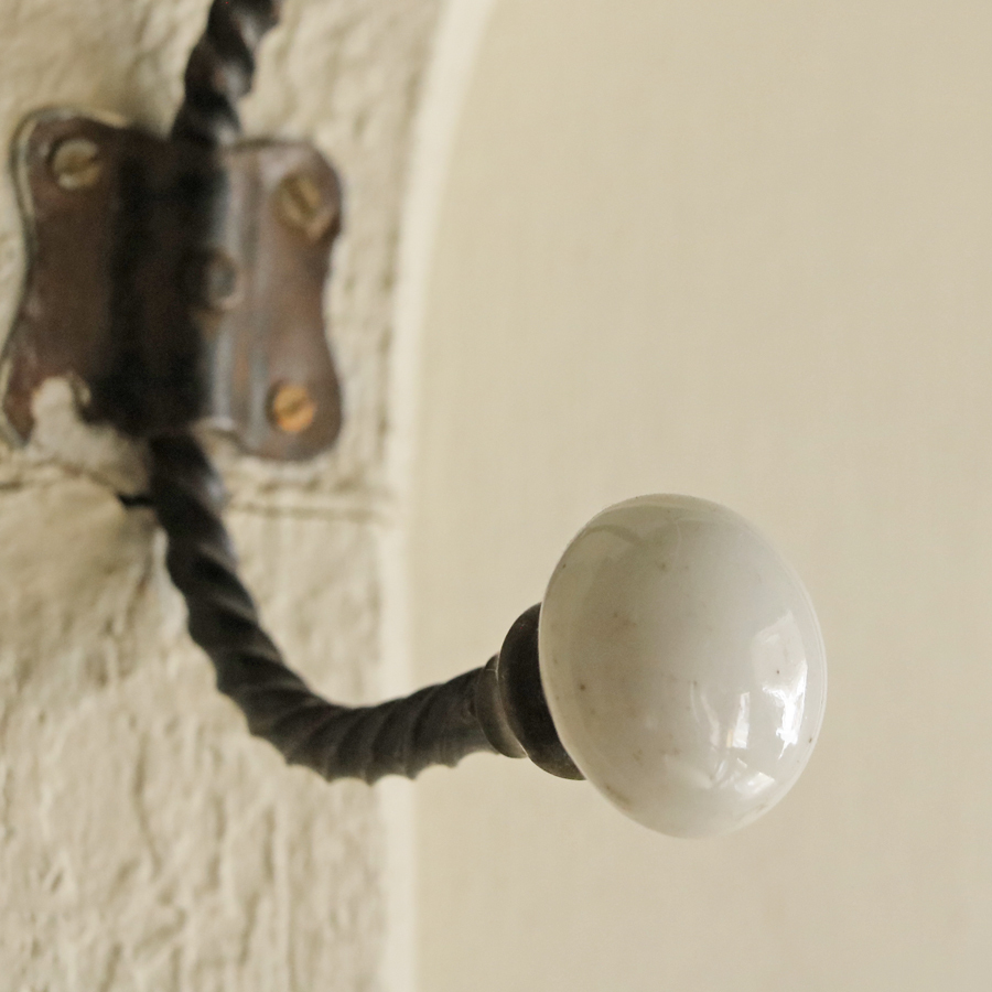 フランス アールヌーボー 1910年代 壁掛け コートフック アイアン フランスアンティーク 鉄製 ハンガー アトリエ アールデコ_画像5