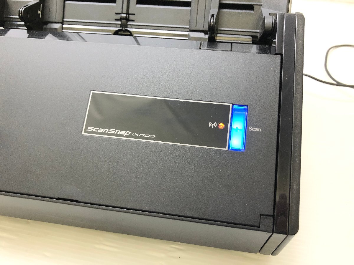美品★PFU ScanSnap iX500 スキャナ スキャナー シートフィード 両面読み取り カラーCIS×2 RGB3色LED FI-IX500 T09011N_画像7