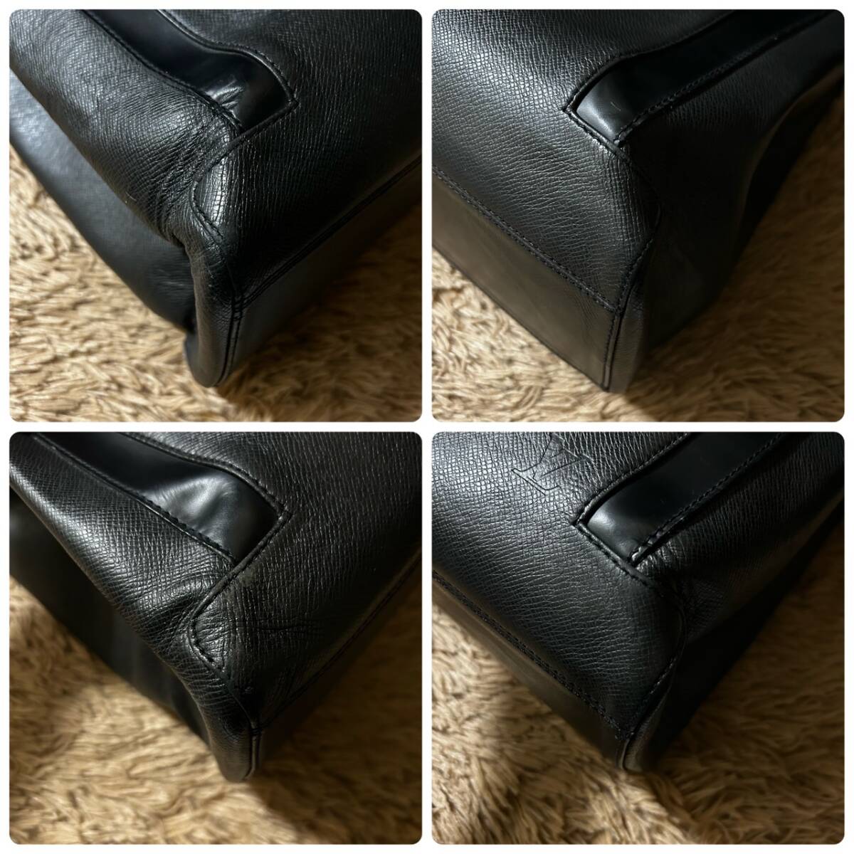 1円~【美品】ルイヴィトン LOUIS VUITTON カスベック ビジネスバッグ メンズ ハンドバッグ 手提げ A4 PC 勝利鞄 タイガ ノワール_画像6