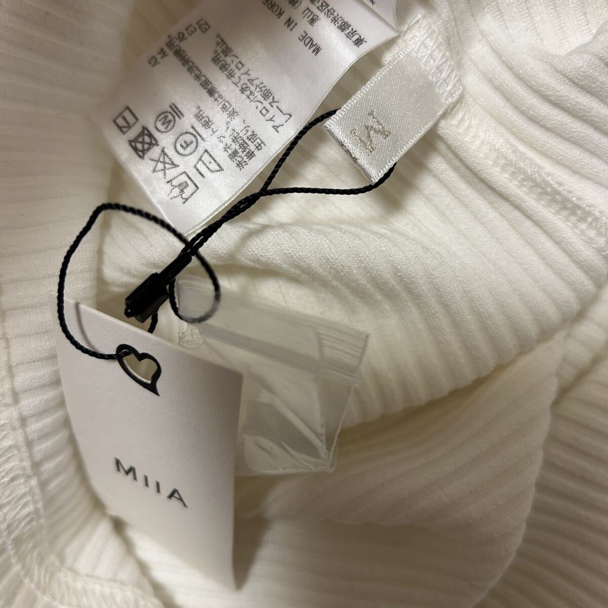 送料無料 匿名配送 新品 MIIA ミーア カットソー_画像4
