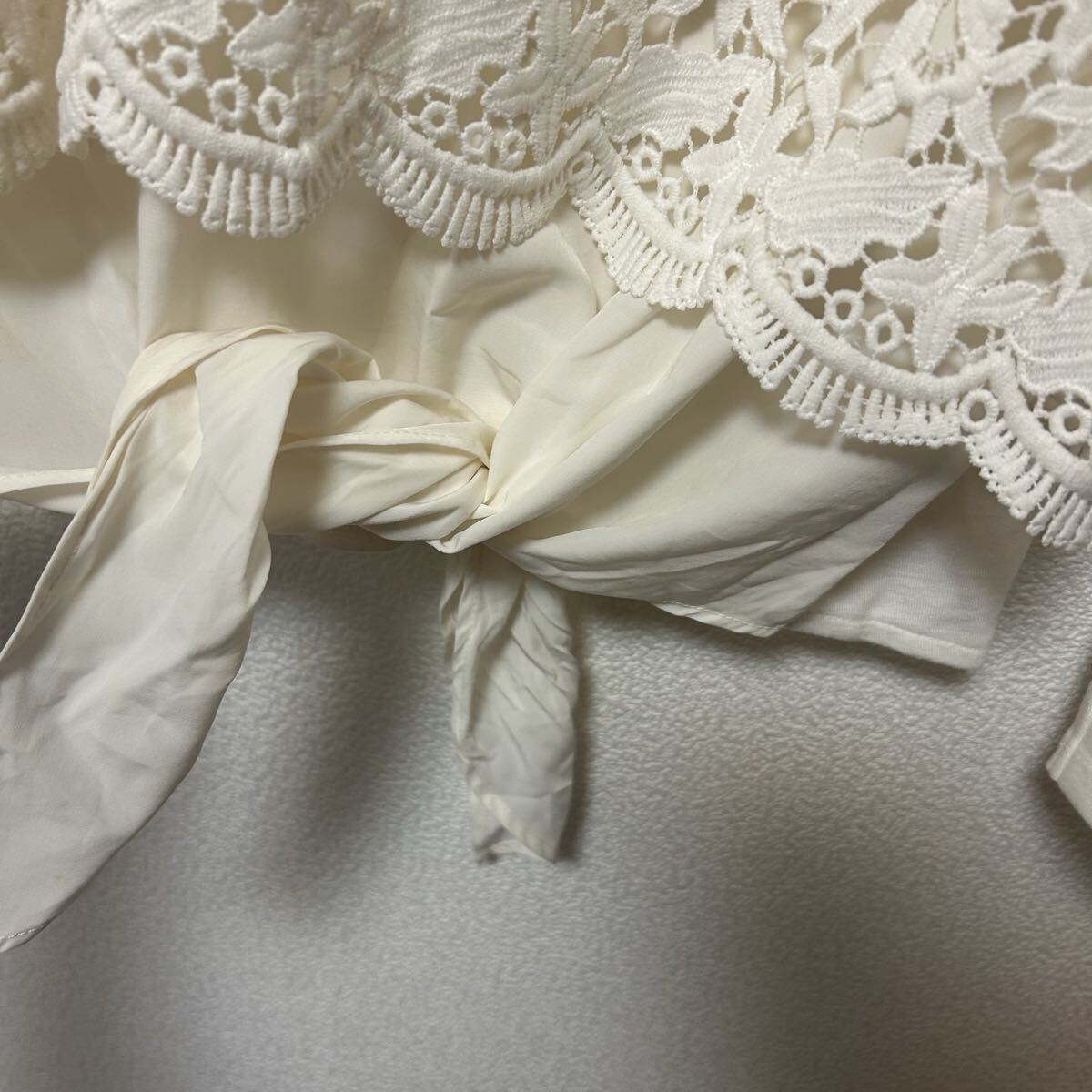 送料無料 匿名配送 OPAQUE.CLIP レース カットソー_画像2