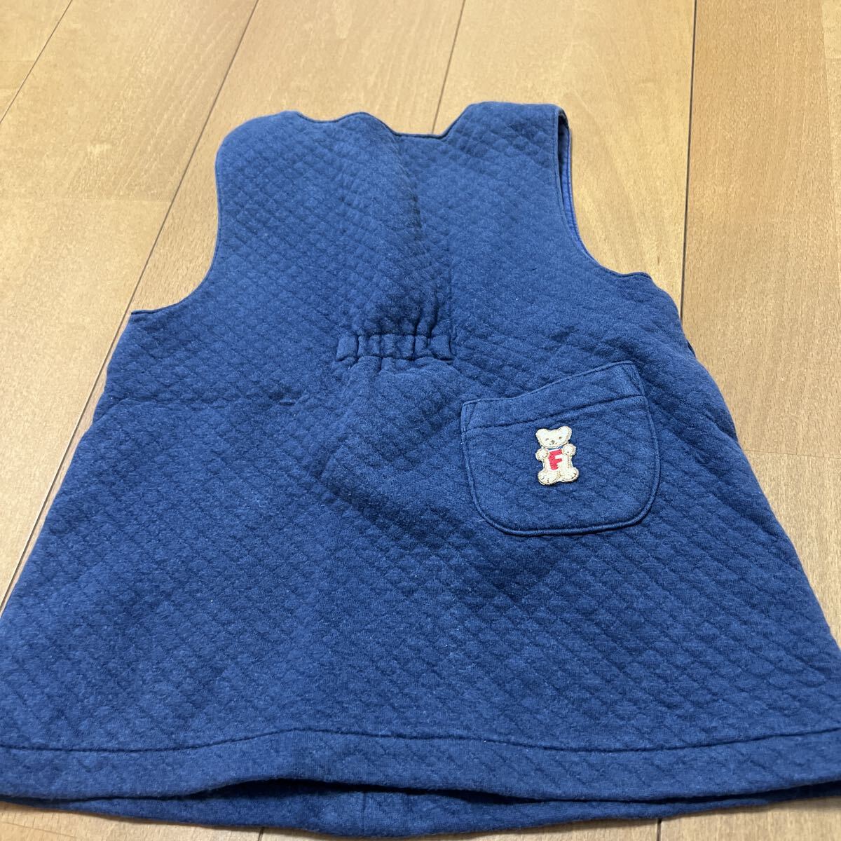 familiarファミリア● 女の子● ワンピース●80●前ファスナー_画像3