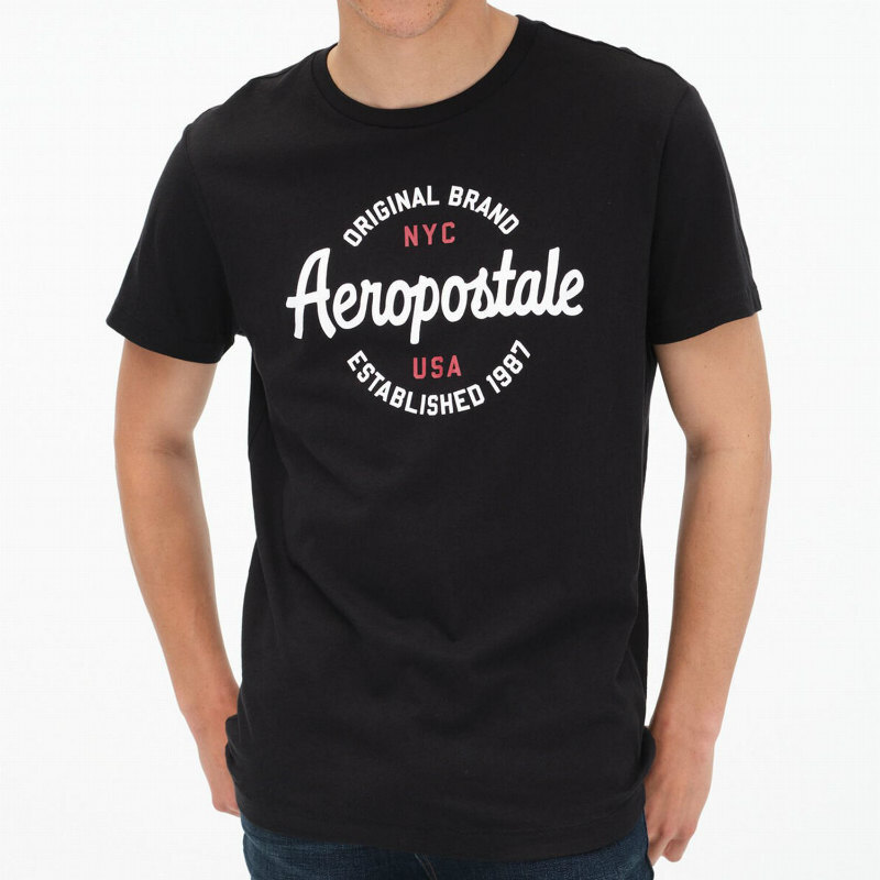 APT269 Sサイズ エアロポステール メンズ 半袖 Tシャツ ブラック_画像5