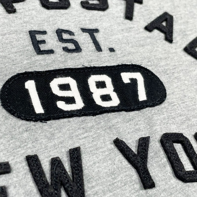 APT278 Mサイズ エアロポステール メンズ 半袖 Tシャツ ミディアムグレー_画像3