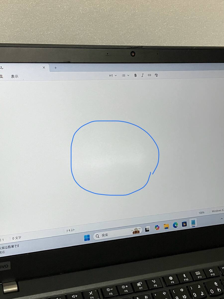 811A ● Lenovo ThinkPad T490S ● Core i7 8565U 1.8GHz/SSD 256GB/Windows11 動作品_画像3