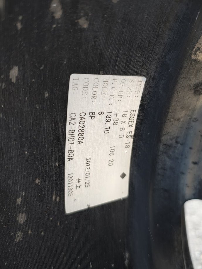 【売り切り】ESSEX☆Type ES☆ブリジストン☆トランザT005☆225/50R18☆RFT☆ハイエース☆PCD139.7☆6穴_画像7