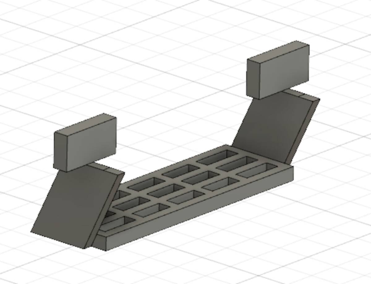 【HOゲージ 】機関車扉下ステップ 電気機関車 8K出力 3D精密パーツ 未塗装2両分_画像6