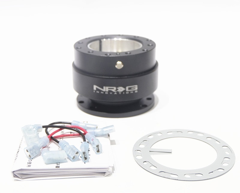 NRG ハンドルクイックリリースキットアルミ合金 ユニバーサル ブラック_画像1