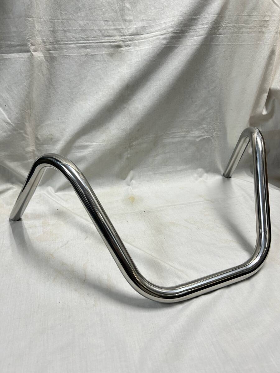 ハンドル チョッパーバーハイ 1インチ用 ポリッシュ仕上げ ステンレス製 _画像1