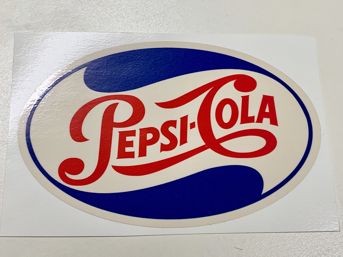 ペプシ 楕円 ステッカー / コーラ 当時 レトロ Z1 Z2_画像1