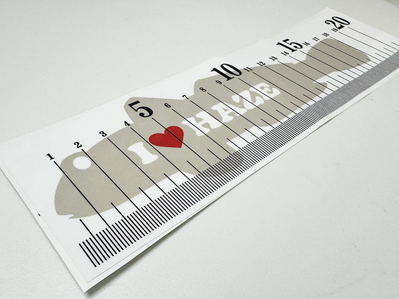  - ze шкала стикер / линейка измерение для рыба рыбалка .