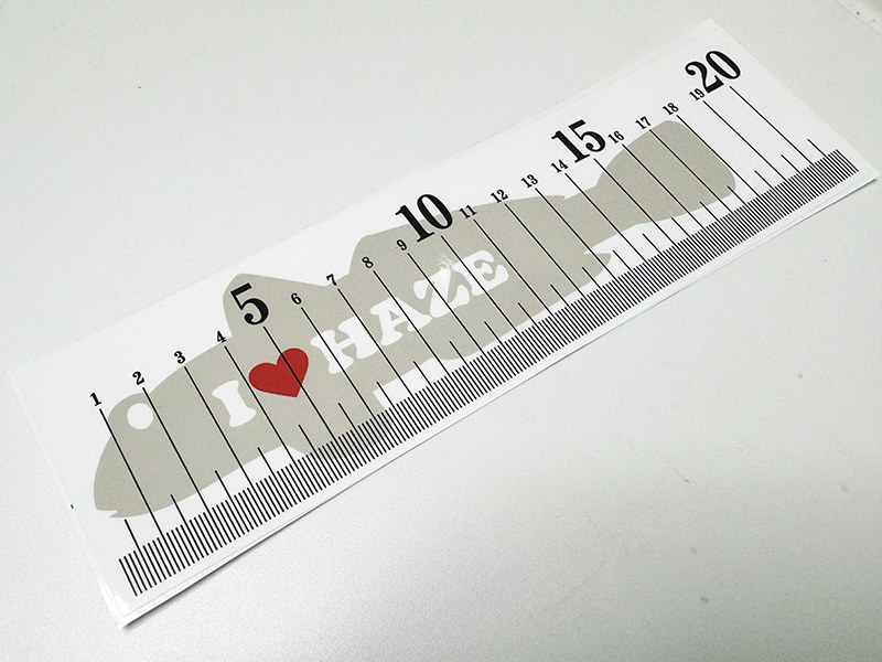  - ze шкала стикер / линейка измерение для рыба рыбалка .