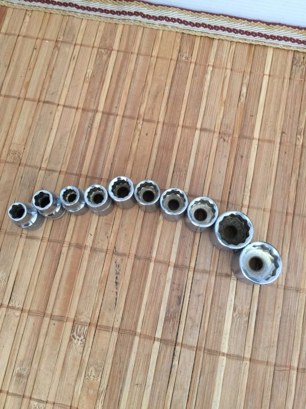 管シ【まとめて】ソケット 色々 レンチ 差込3/8 9.5ミリ　8～15,17.19ミリ KTC TONE他 工具 DIY 作業道具 整備_画像5