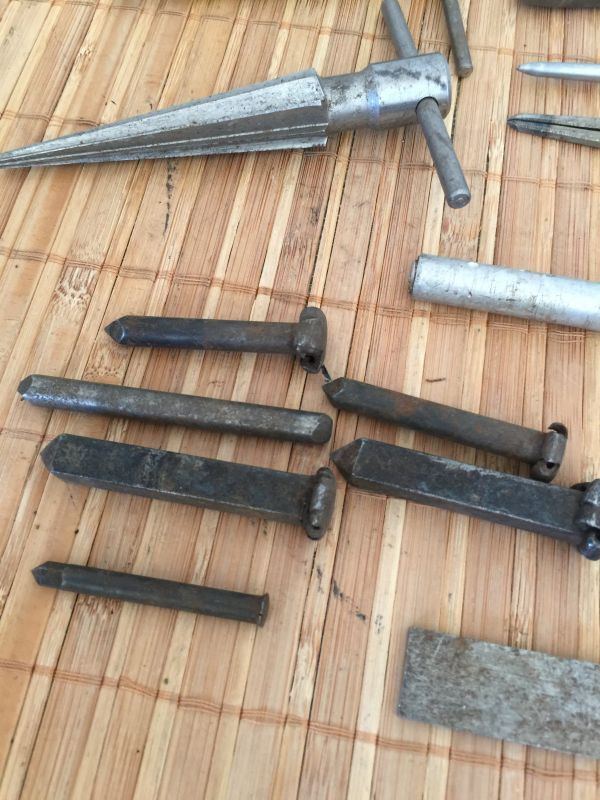 管シ【まとめて】板金 加工 手道具 コンパス タガネ テーパーリーマー DIY 職人 工具 作業_画像4