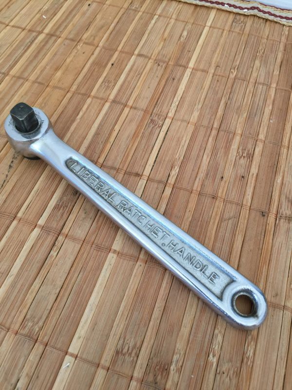 管シ　NKC リベラル ラチェットハンドル ギアレス 9.5㎜ 絶版 希少 DIY 工具 大工 職人 建築 作業 道具 現場_画像1