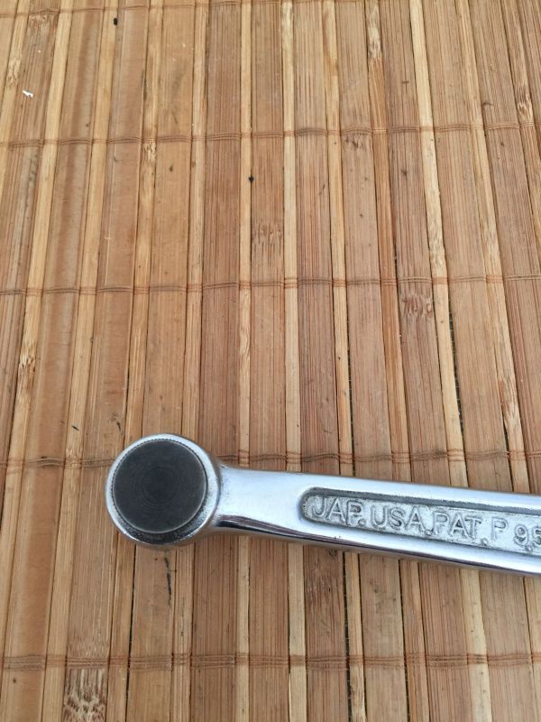 管シ　NKC リベラル ラチェットハンドル ギアレス 9.5㎜ 絶版 希少 DIY 工具 大工 職人 建築 作業 道具 現場_画像4