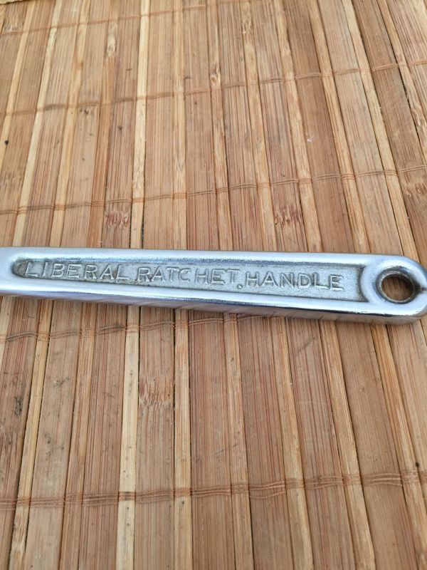 管シ　NKC リベラル ラチェットハンドル ギアレス 9.5㎜ 絶版 希少 DIY 工具 大工 職人 建築 作業 道具 現場_画像6