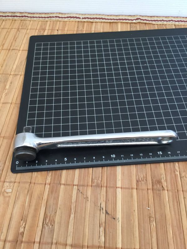 管シ　NKC リベラル ラチェットハンドル ギアレス 9.5㎜ 絶版 希少 DIY 工具 大工 職人 建築 作業 道具 現場_画像7