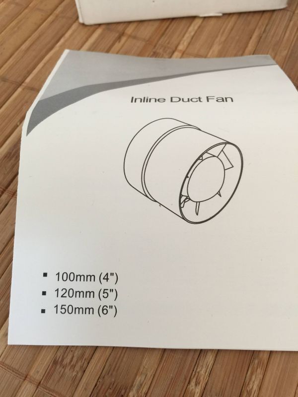 管コ② インラインダクトファン LFI-09S ホワイト 110V60Hz 12W 換気扇 DIY 大工 建築 設備_画像4