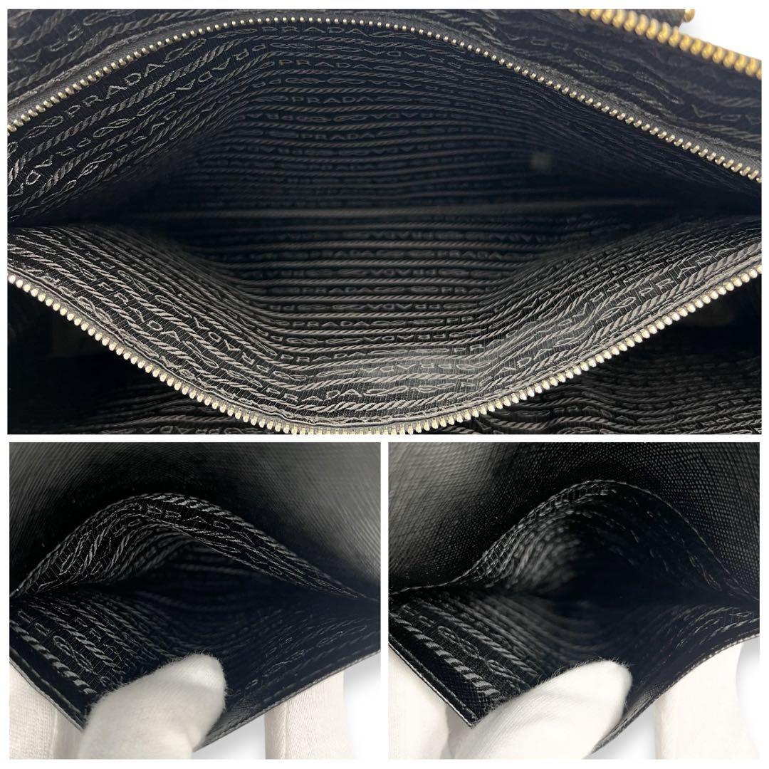 美品】プラダ サフィアーノレザー ハンドバッグ ビジネス