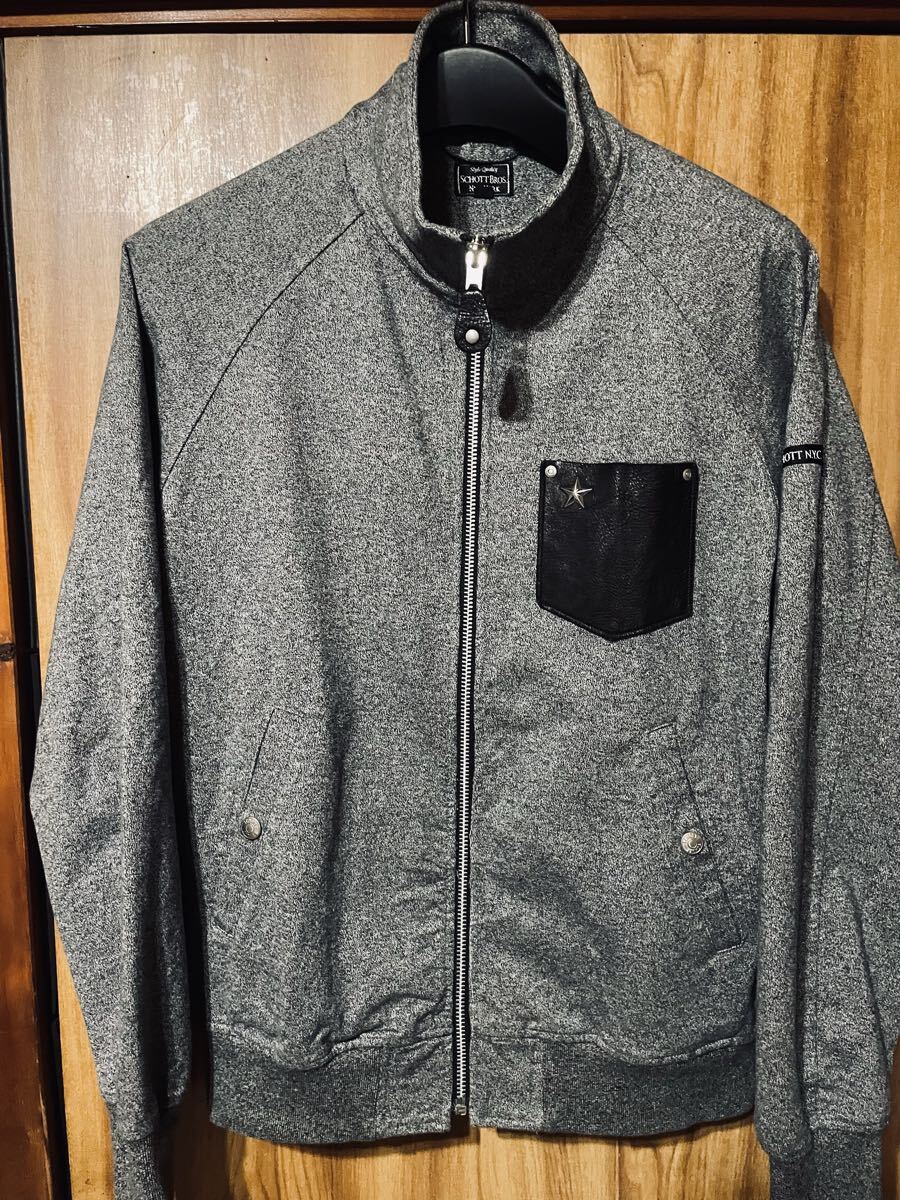 SCHOTT BROS フルzip スウェット M バイカー_画像1