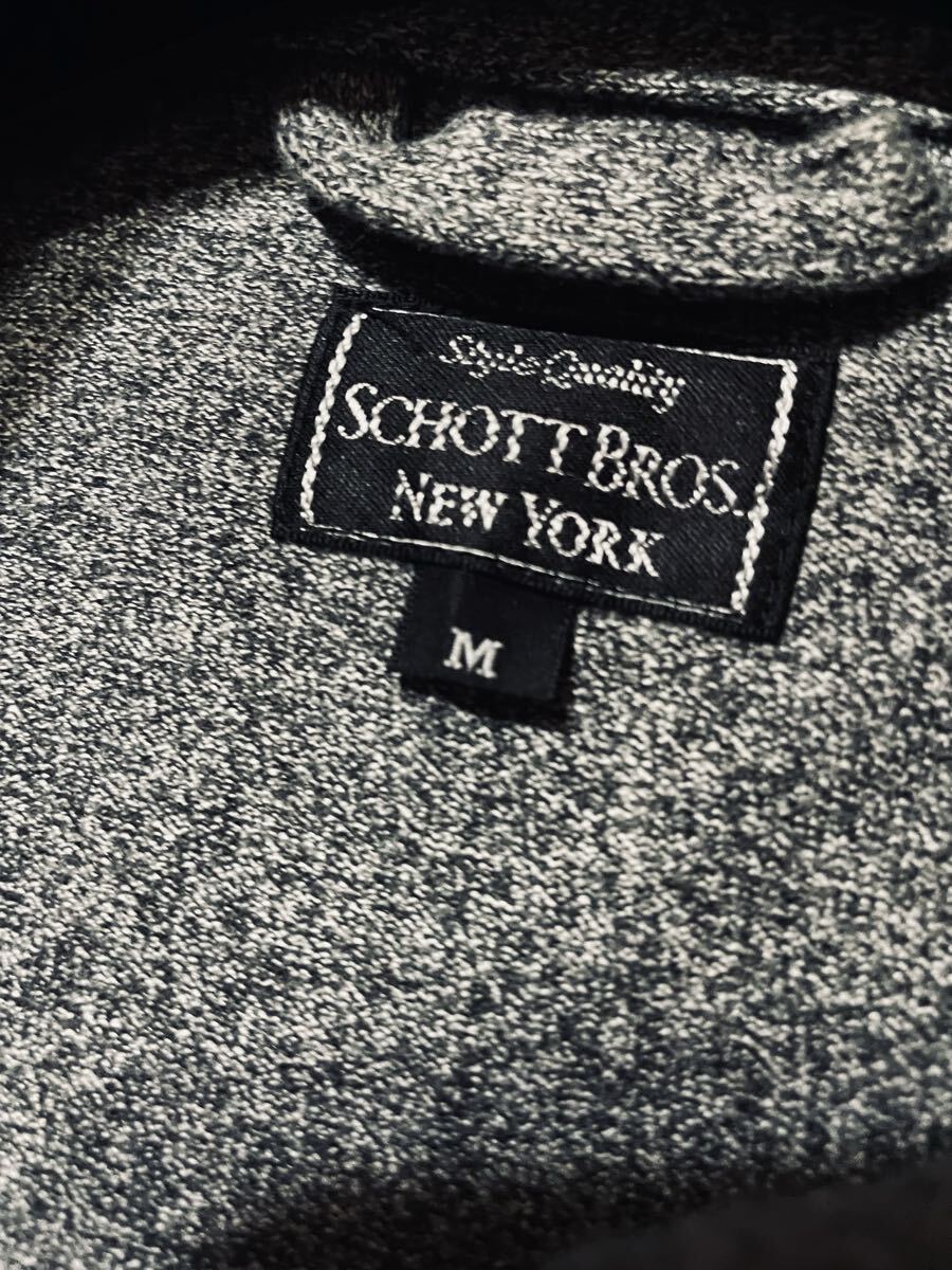SCHOTT BROS フルzip スウェット M バイカー_画像4