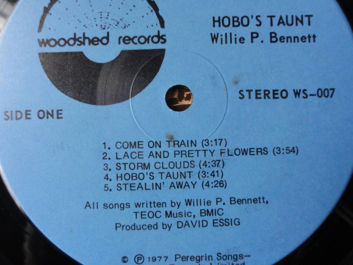 willie p, bennett/ hobo's taunt ●canada OR盤●_画像3