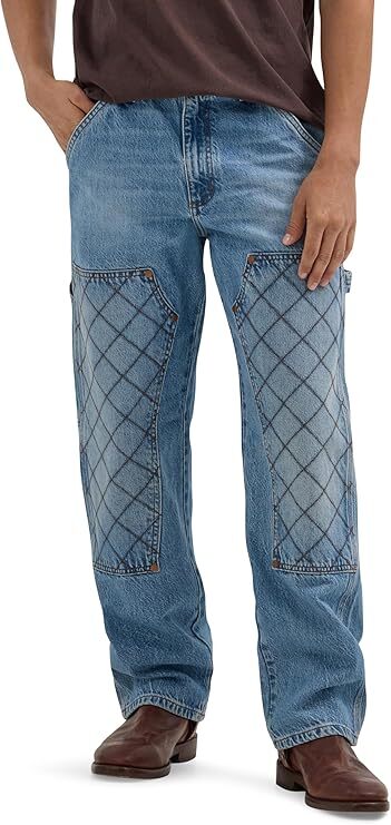 新品送料無料★ラングラーWrangler リラックス ストレート インディゴ29×32 カーペンターワークウェア_画像4