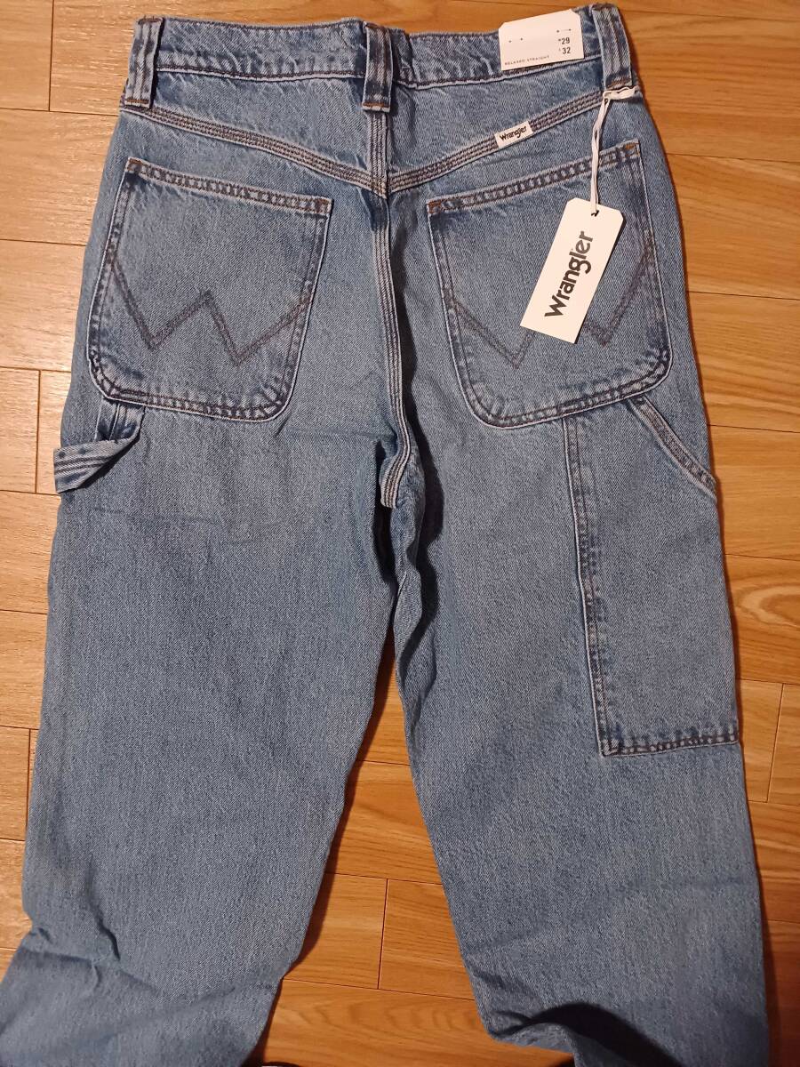新品送料無料★ラングラーWrangler リラックス ストレート インディゴ29×32 カーペンターワークウェア_画像2