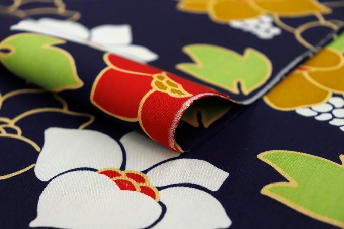 inagoya【 ウール アンサンブル 反物 紺色系 】未使用 未仕立て 男性 着物 小紋 リメイク b6960ba_画像3