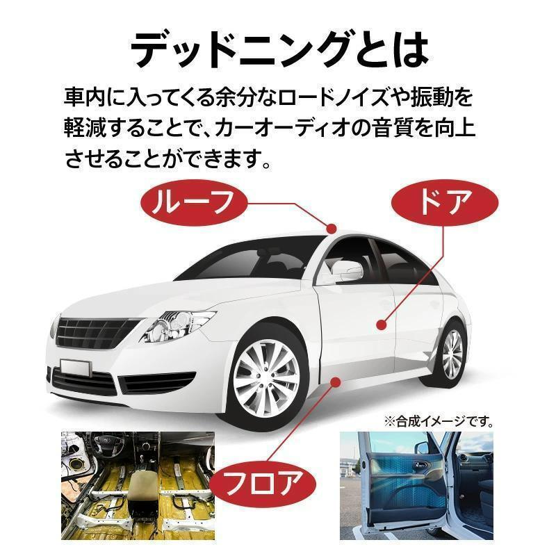 【期間限定特価】デッドニングシート 振動 制振 防音 デッドニング 吸音 シート　ブルー　新品未使用_画像7