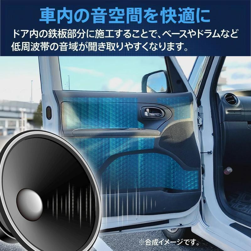 【期間限定特価】デッドニングシート 振動 制振 防音 デッドニング 吸音 シート　ブルー　新品未使用_画像8