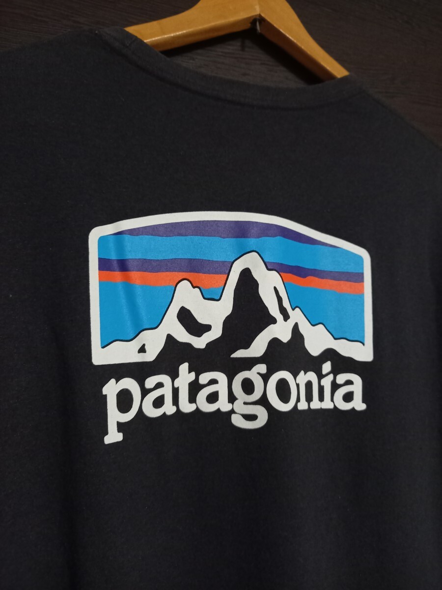 パタゴニア メキシコ制 プリントロゴ 長袖　Tシャツ　sizeL　patagonia　カットソー　スウェット　アウトドア　キャンプ　登山　舊タグ　