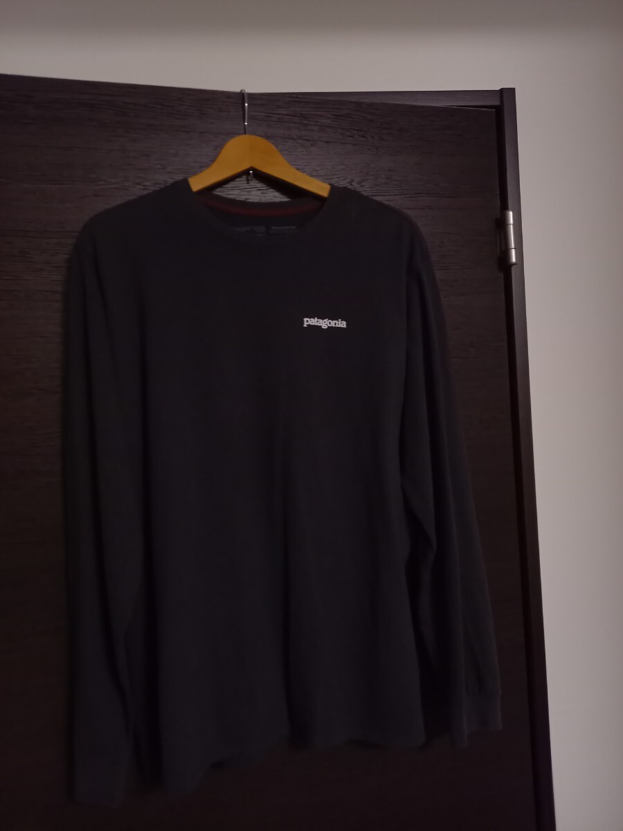 パタゴニア メキシコ制 プリントロゴ 長袖　Tシャツ　sizeL　patagonia　カットソー　スウェット　アウトドア　キャンプ　登山　舊タグ　