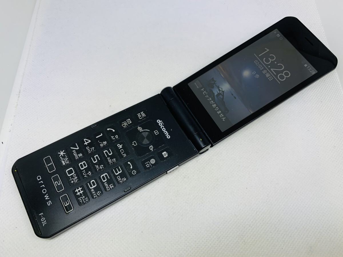 ★送料無料★ジャンク★docomo★F-03L★ブラック★0048280000219★SYS★10/07