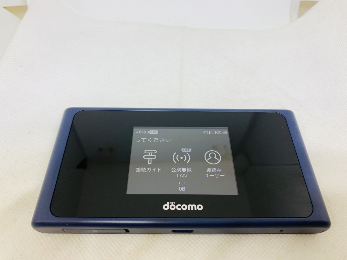 ★送料無料★良品★docomo★Wi-Fi STATION HW-01L★ネイビー★0088280000084★SYS★10/22_画像1