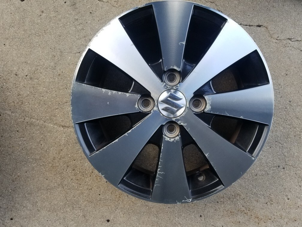 送料込!TOYO オブザーブ GIZ3 155/65R14 新品 と スズキ純正 中古アルミホイール 4本セット 即納 スペーシア ワゴンR アルト スズキ車_画像4