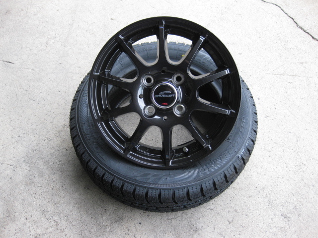 送料込！限定特価 TOYO オブザーブ GIZ2 145/80R13 黒系色 超軽量 ホイール 新品 4本セット アルト スペーシア ワゴンR ミライース ムーブ_画像1